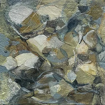 Tidal 8, acrylic on panel, 6x6 