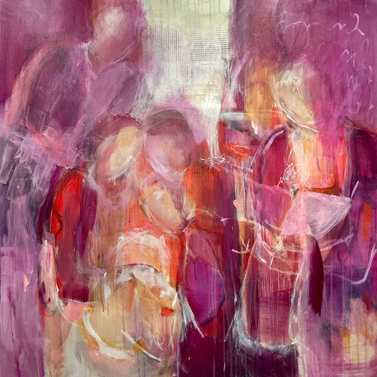 The Stories Pass Through Me, 2026, acrylic on canvas, 48 x 48