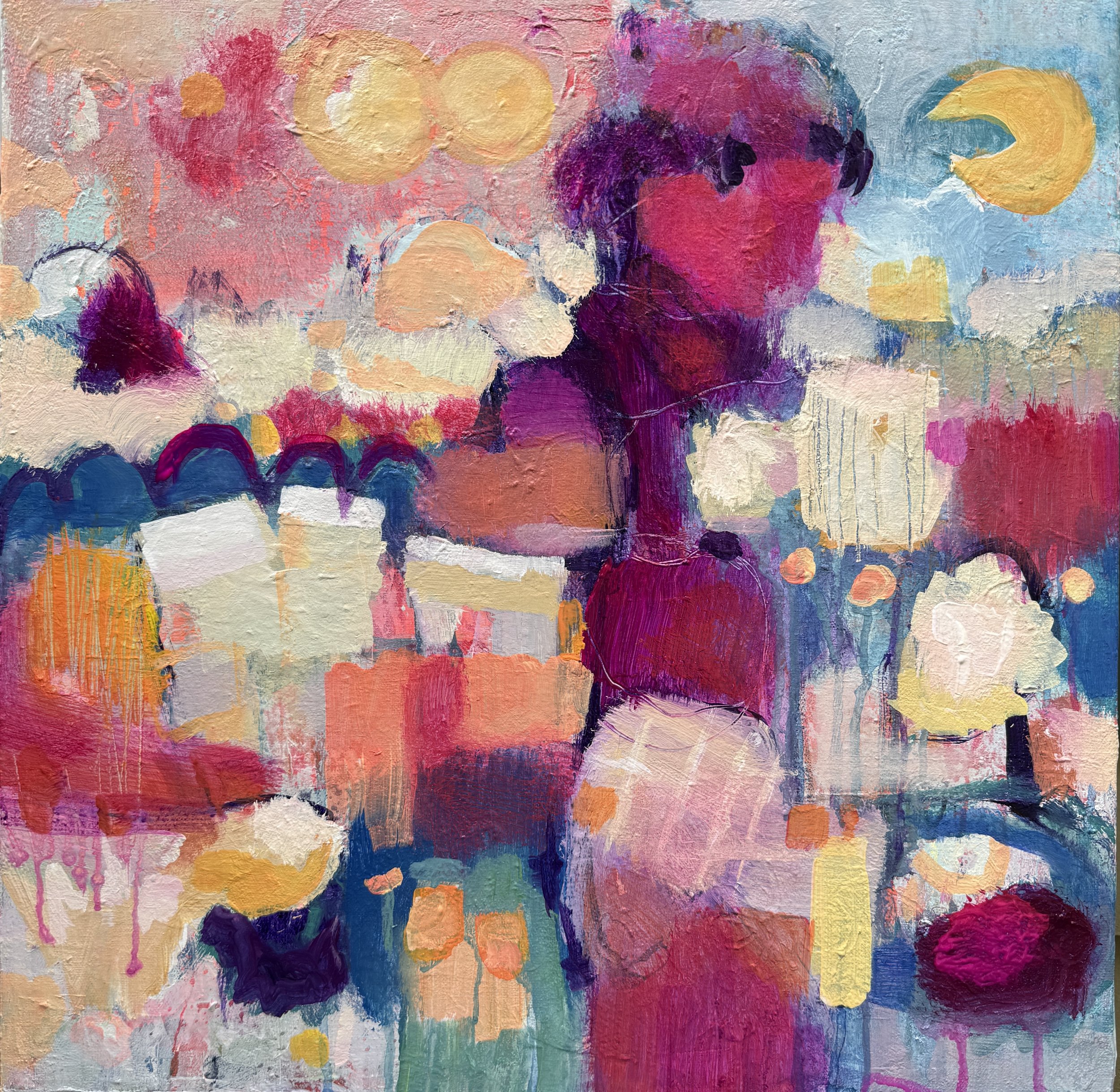 This Day Can Not Contain Me, 2026, Acrylic on Canvas, 20x20