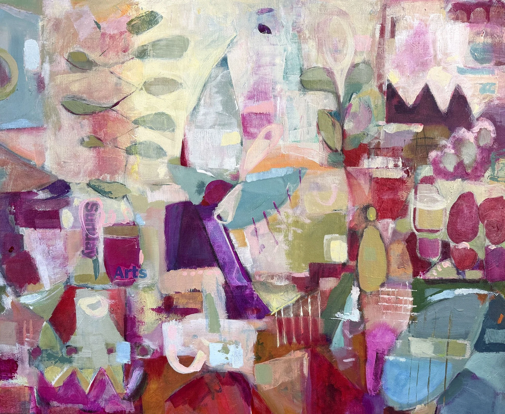 Contemplating Sunday, 2025,
Acrylic on canvas, 26x32