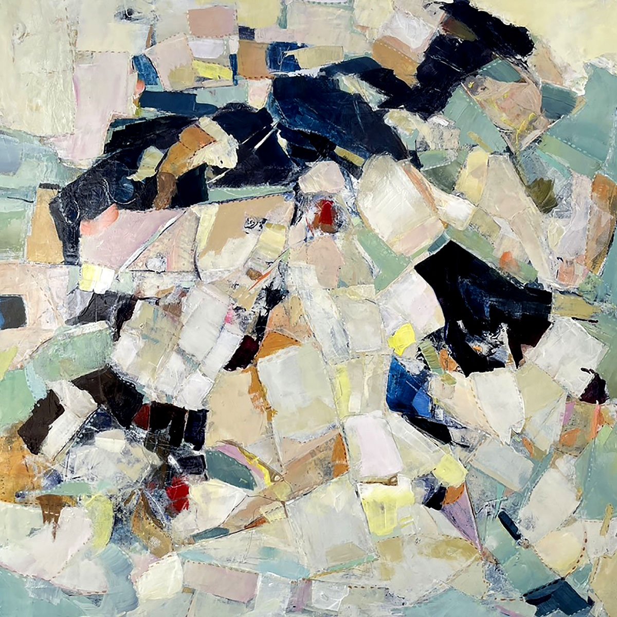 The Pillow Giant, 2023, Acrylic on Panel, 20x20, Private Collection