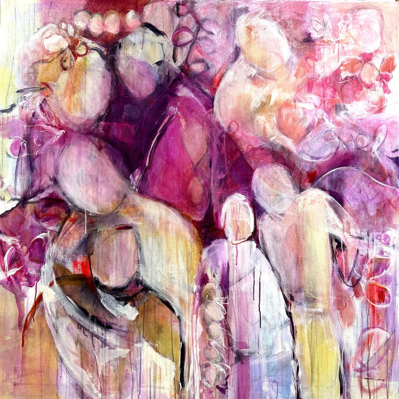 It Cycles Through My Heart, 2026 acrylic on canvas, 48x48