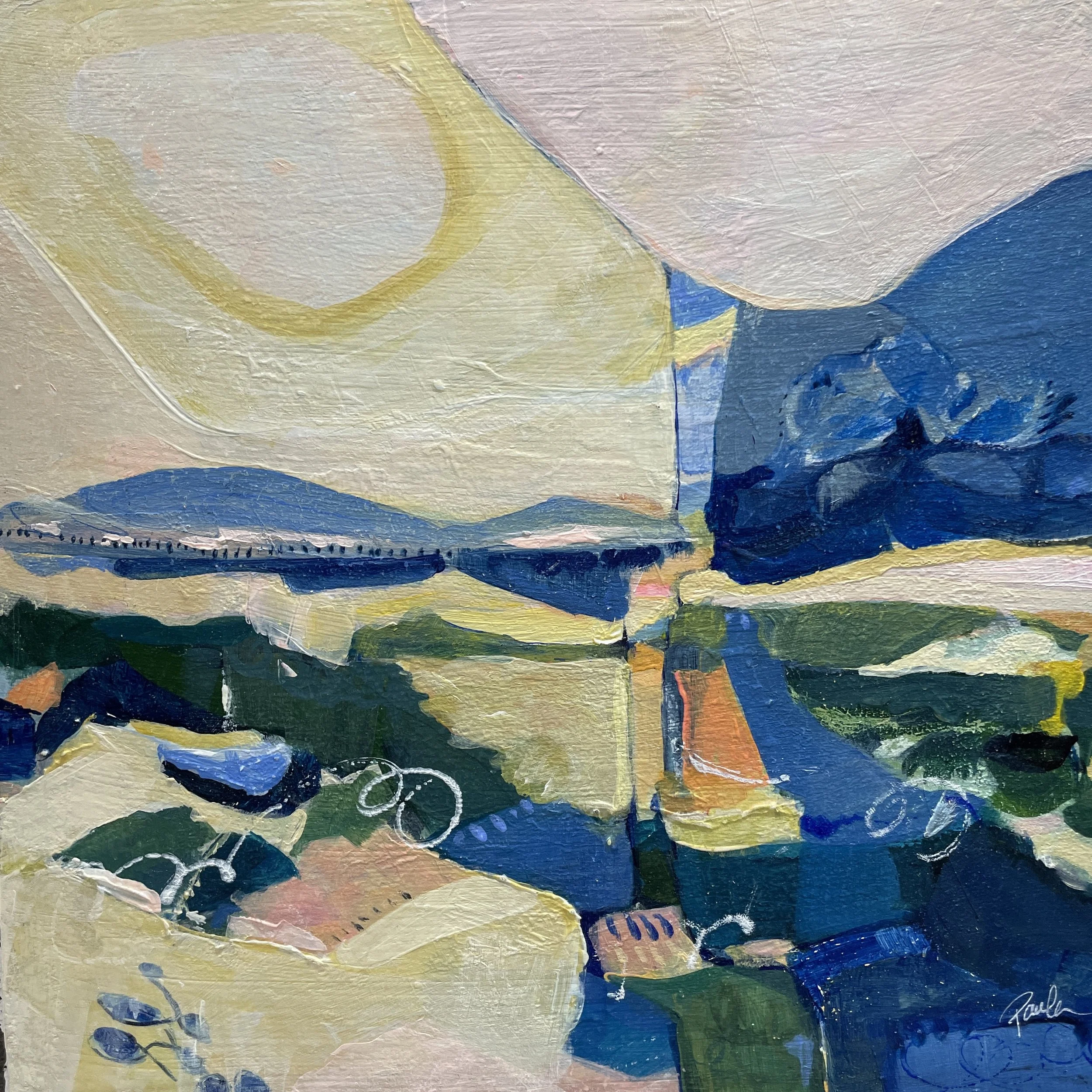 A Little Slice of Heaven, 12x12 Acrylic on Panel 