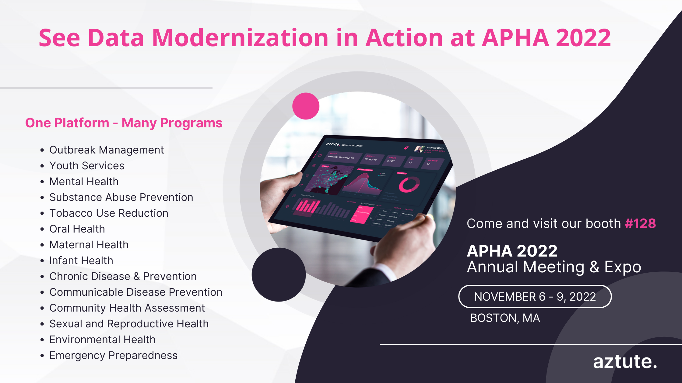 See Data Modernization in Action at the American Public Health