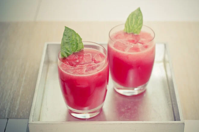Watermelon Basil Margarita