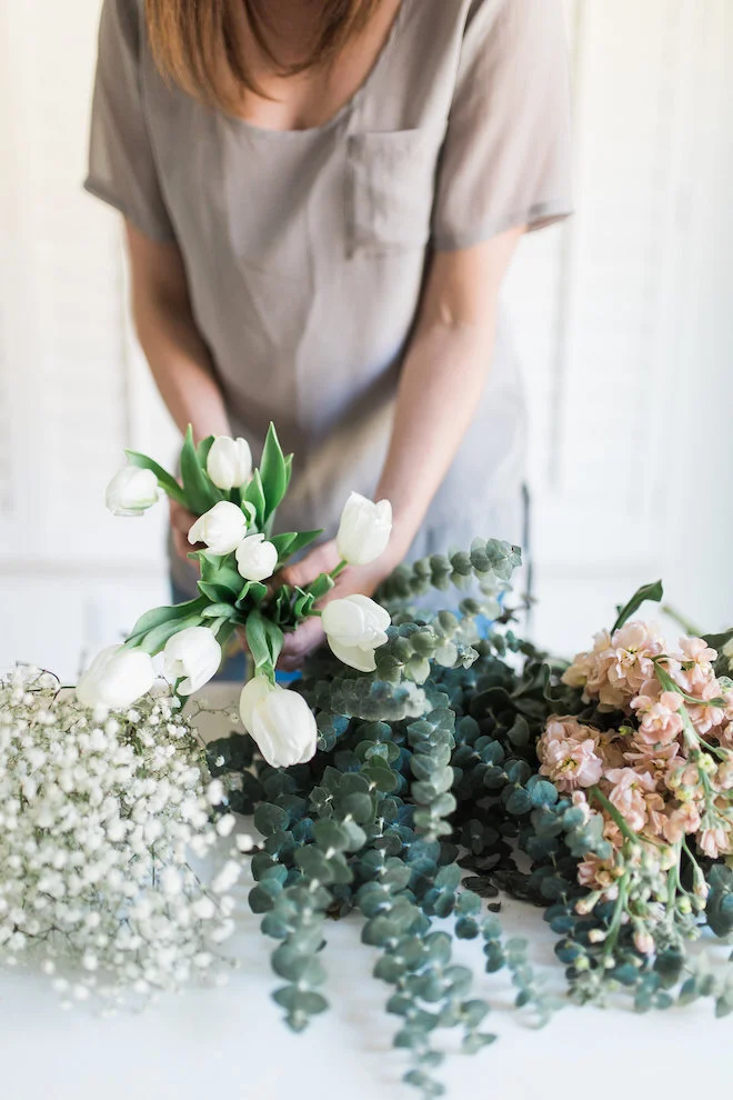 DIY Grocery Store Flower Arrangements
