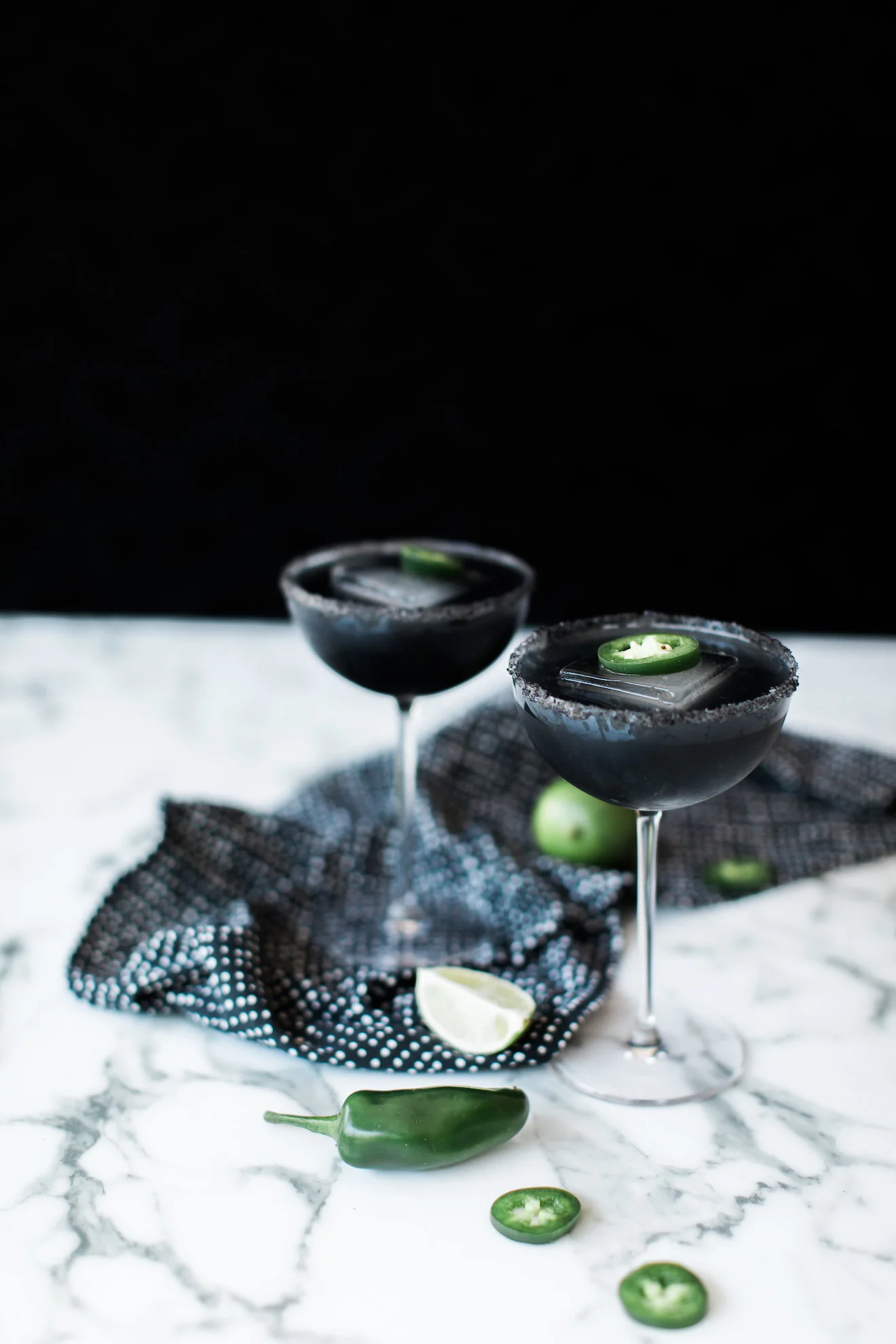 Charcoal Jalapeño Margarita