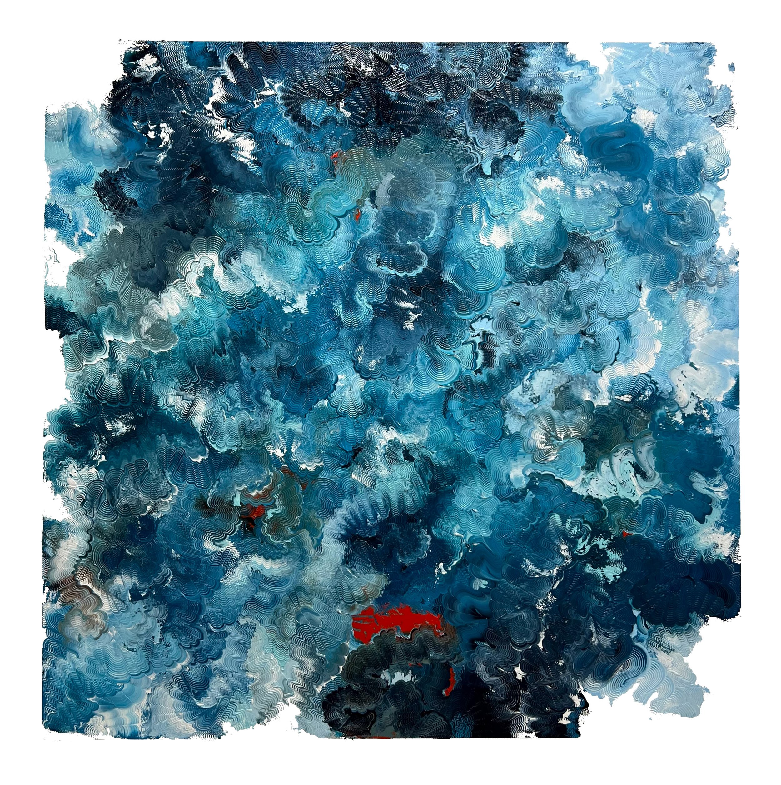 'NO.3', 2022, OIL ON CANVAS, 60 INCHES BY 60 INCHES
