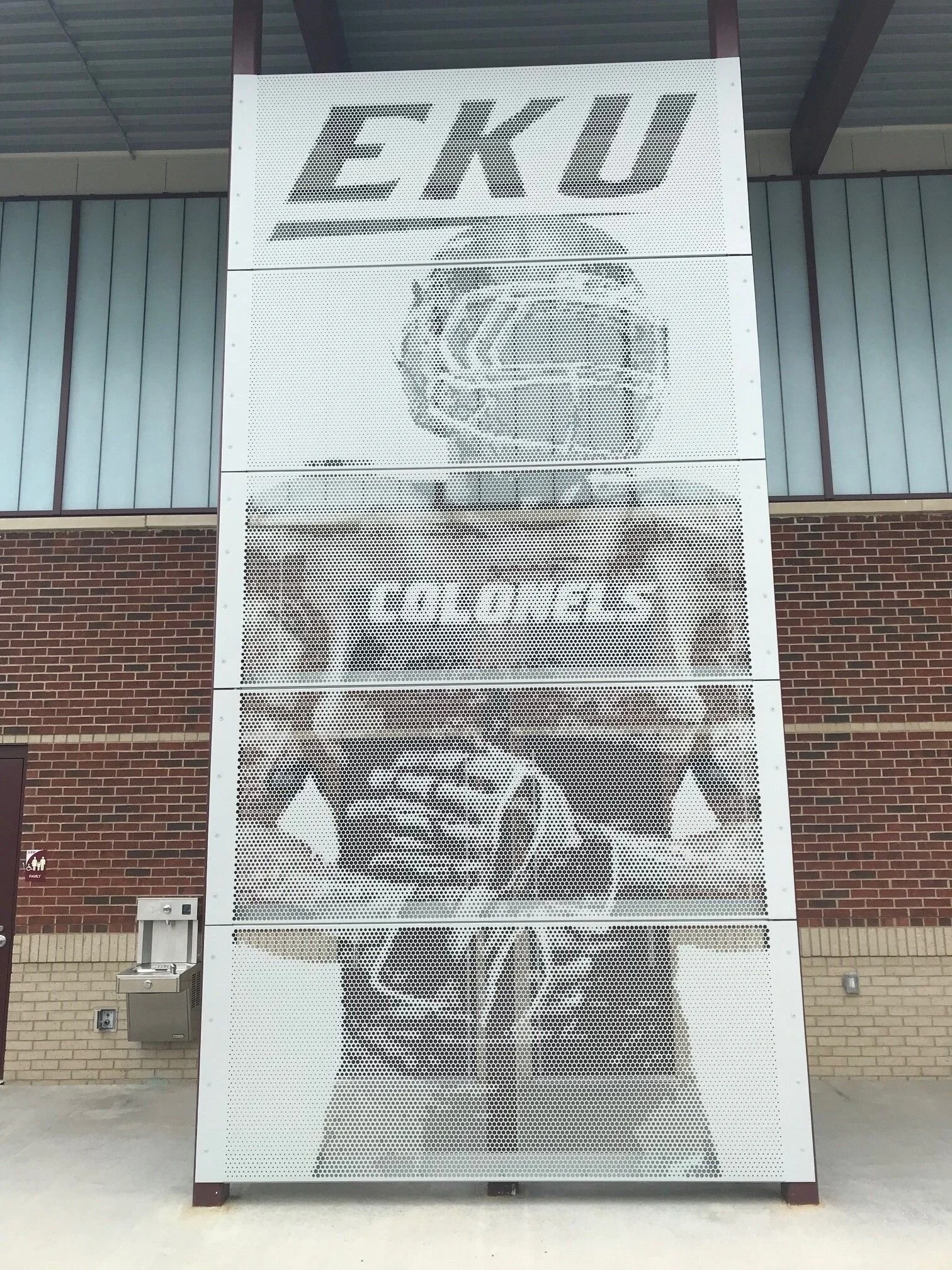 IMAGE-CLAD perforated metal imaging signage