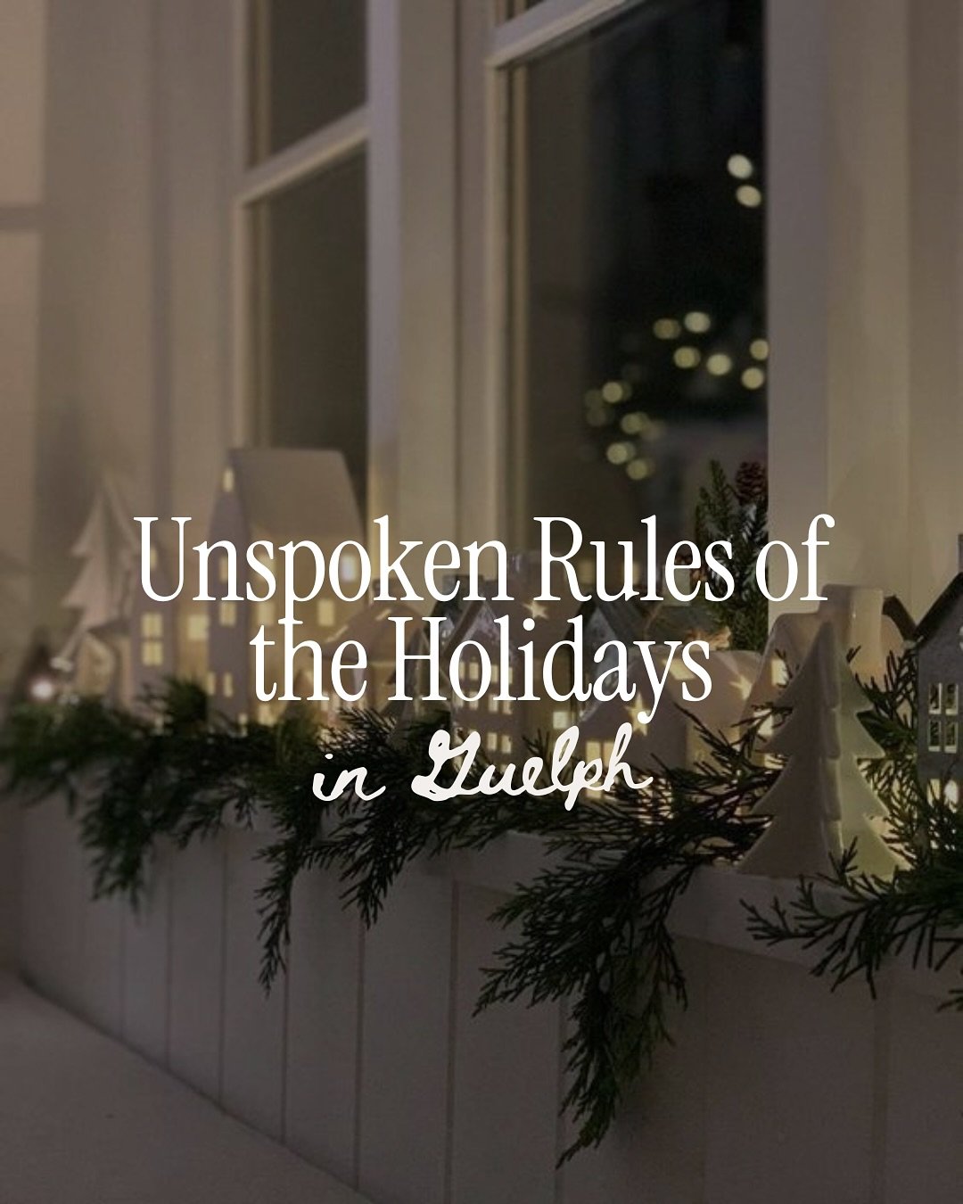 Anyone who calls Guelph home knows the rules 👉

What would you add to the list?!

P.S. I rounded up all the best events, shopping, and activities this holiday season in Guelph. 🎁✨

Comment &ldquo;HOLIDAY&rdquo; and I&rsquo;ll DM you a copy! 🎄

👋 