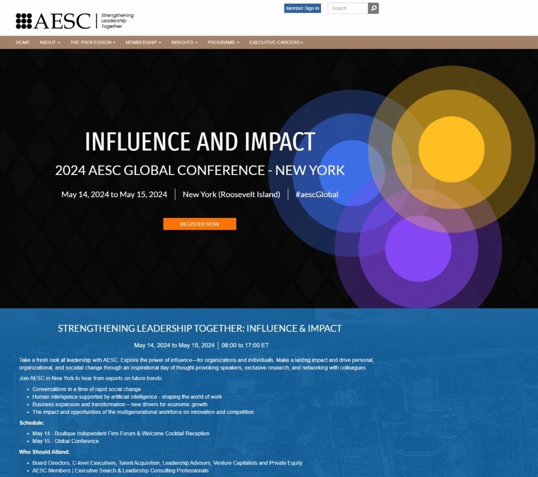 Honored for our MP to be presenting next month with his longtime friend, Bob Benson, at the Boutique &amp; Independent Forum of the AESC Global Conference. 🌎 They'll dive into enabling positive sales outcomes and fortifying revenue streams.💰 https: