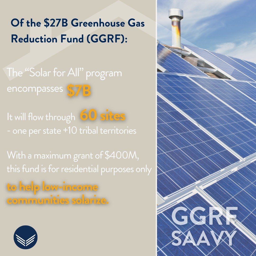 Solar for All provides a path for low-income individuals that doesn&rsquo;t burden them, while utilizing states to administer the funds and #community lenders to do green lending. 

#ggrf #cdfi #financing #environment #hiring #finance #search #execut