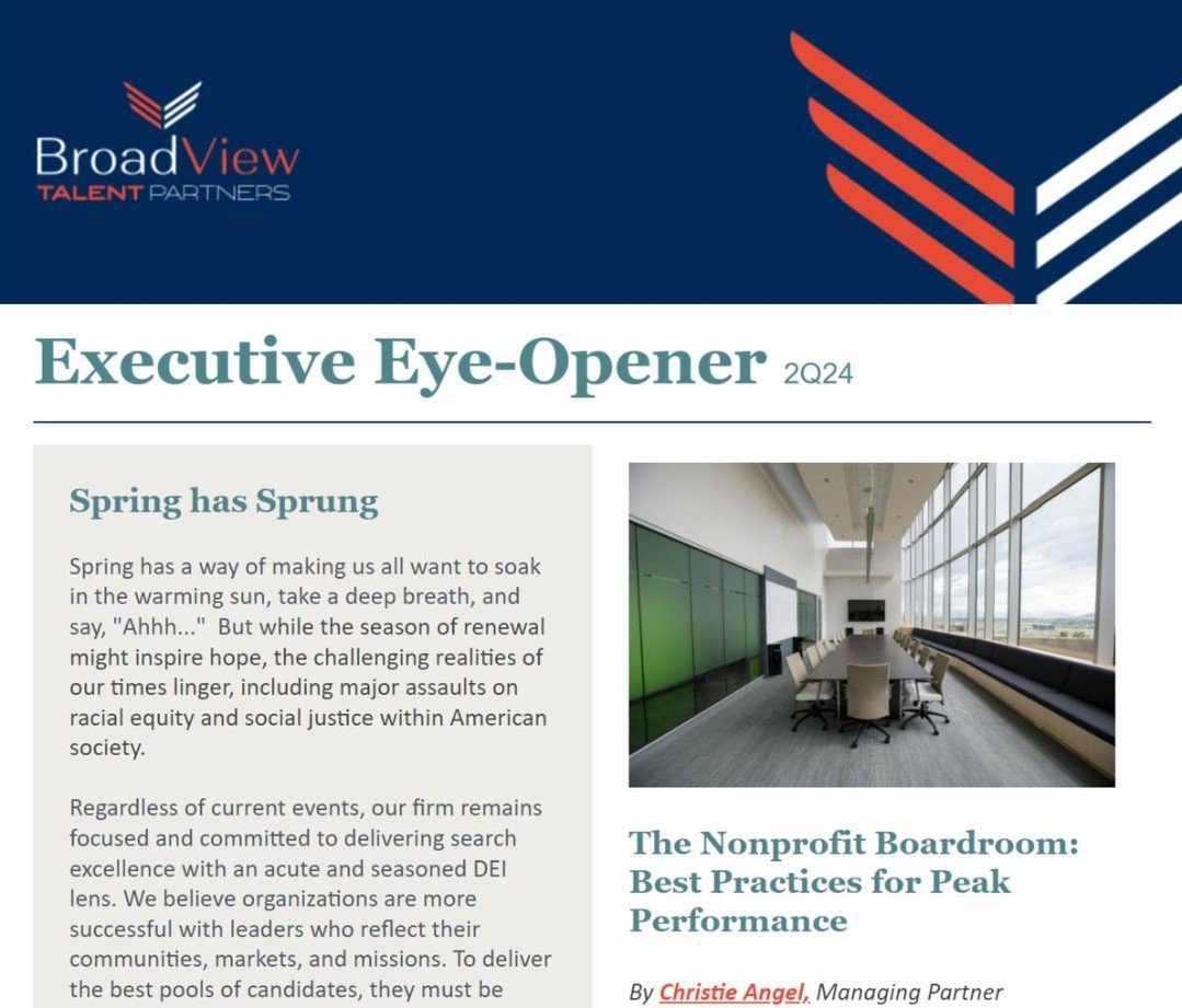 👁️ Board Room Best Practices + why CDFIs need #humancapital right now + more in our second quarter newsletter drop. 📰

#search #executivesearch #talentmanagement #humancapital #hr #humanresources #nonprofit #cdfi #community #finance #board #boardro