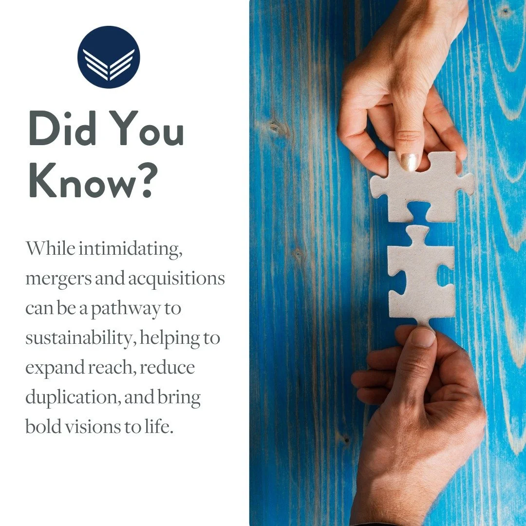 At a time when future Federal funding for many NPOs remains in flux, #leaders are thinking outside the box 📦

#leadership #nonprofit #mergerandaquisitions #csuite