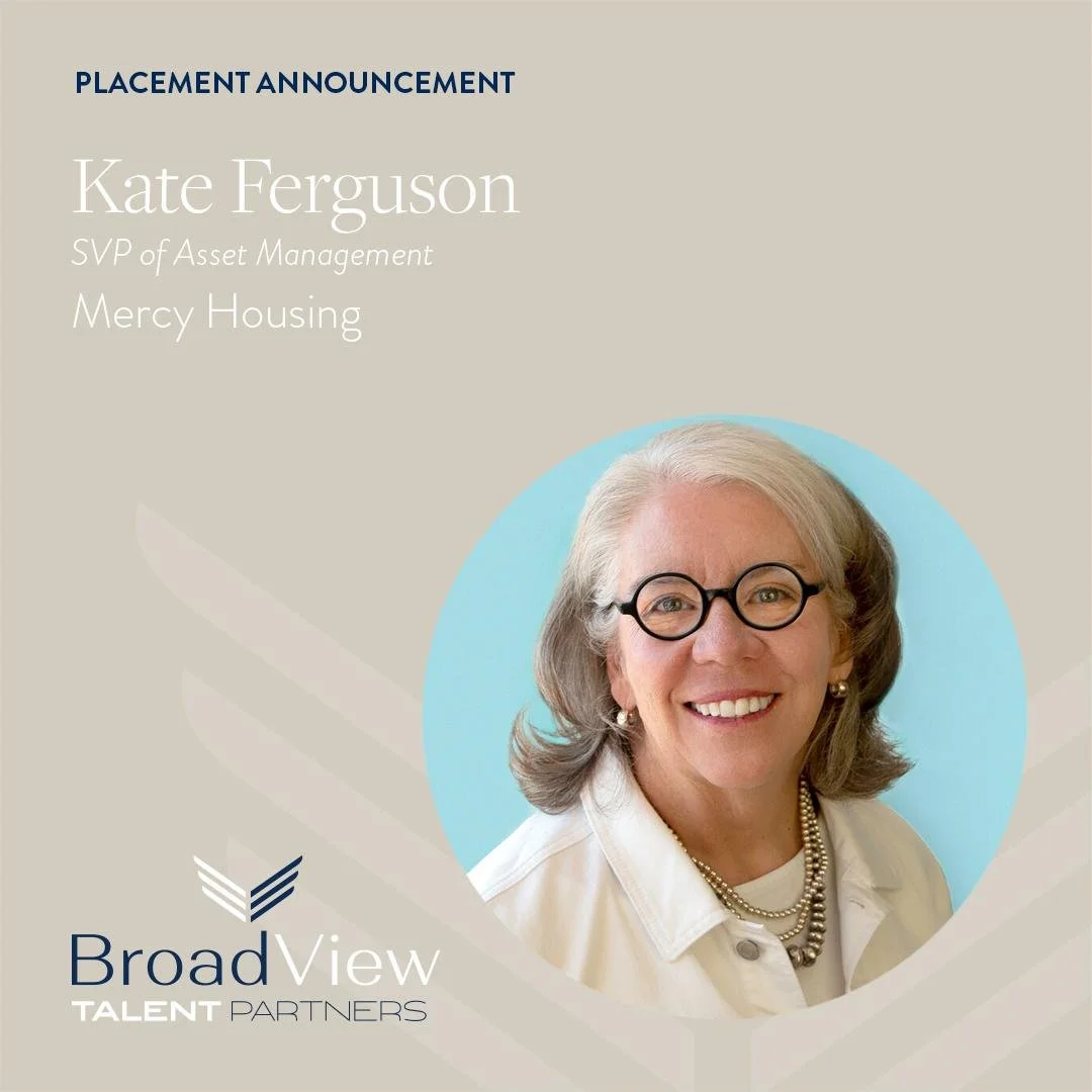 🎉 Kudos to Kate Ferguson on hitting her 90-day milestone as SVP of Asset Management at Mercy Housing! 

Your #leadership + insight have already made a meaningful impact in such a short time. 🕛 We&rsquo;re excited to see all you&rsquo;ll continue to