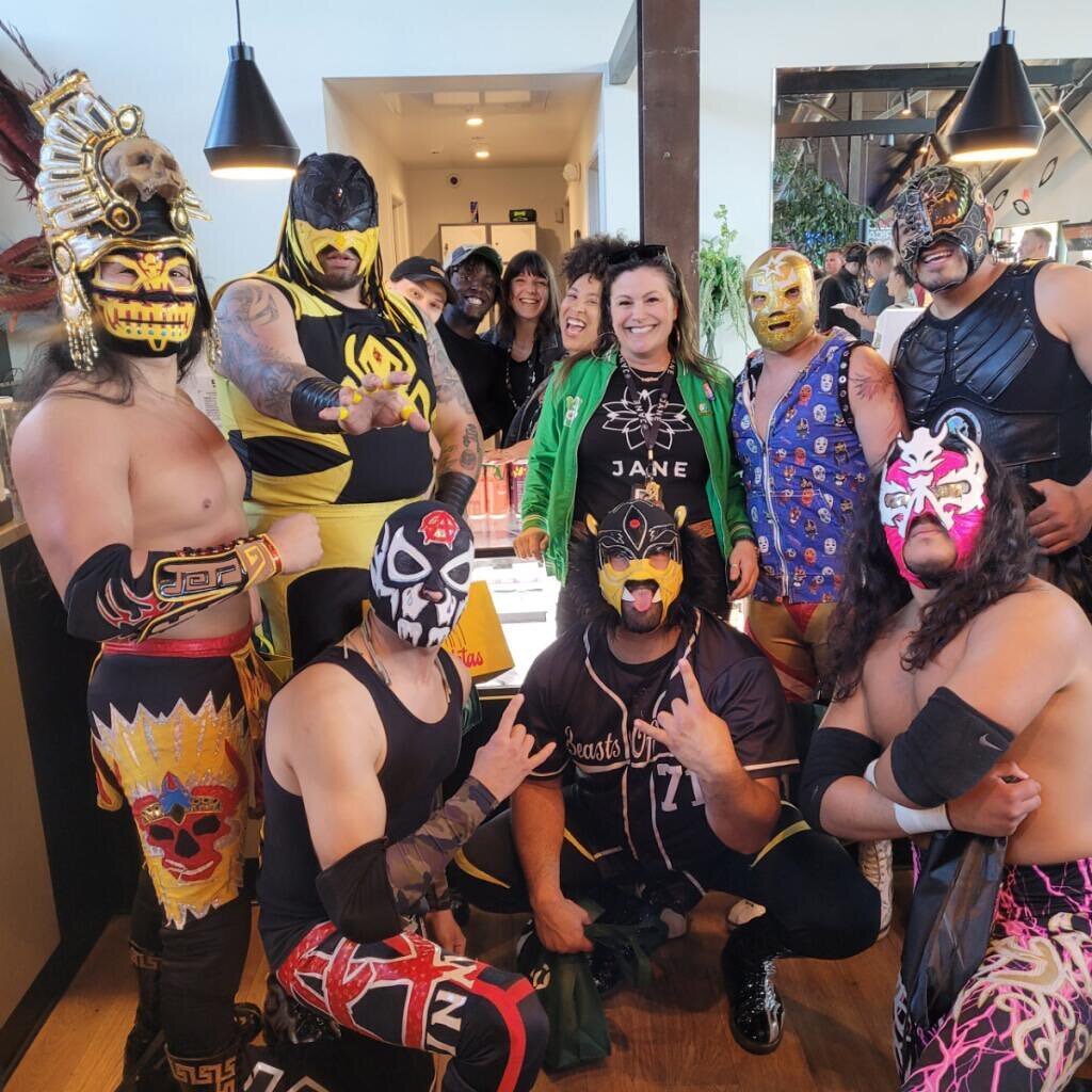BIG LOVE AND GRATITUDE TO @JANEDISPENSARYCALIFORNIA FOR BRINGING THE LUCHA POWER ⚡️FOR 420. 

NEXT UP IS EMBARC FRESNO FOR CINCOMANIA ON FRIDAY 5/5 😵&zwj;💫🇲🇽 

LINK IN THE BIO HOMIES 👆🏽👆🏽👆🏽👆🏽
