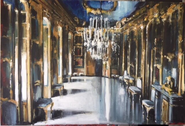 The Grand Room 40"x60" acrylic on canvas 2018 SOLD