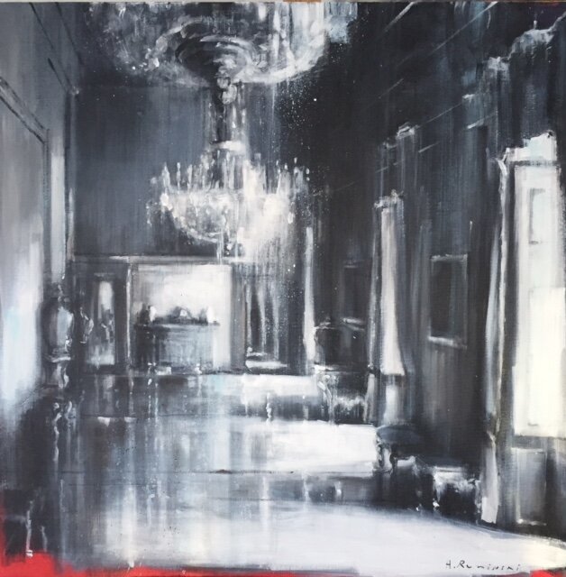 Palazzo Del Quirinale 36"x36" acrylic on canvas 2018 SOLD