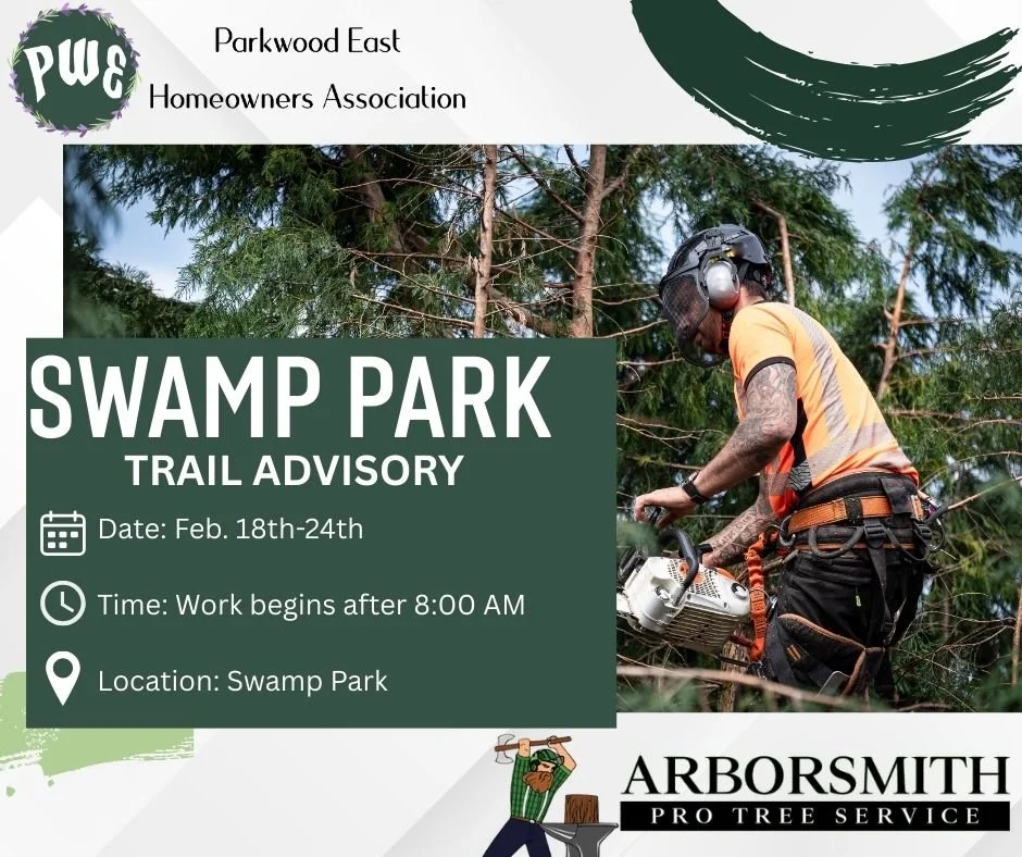 Trail Maintenance: Swamp Park - Trail Closure
