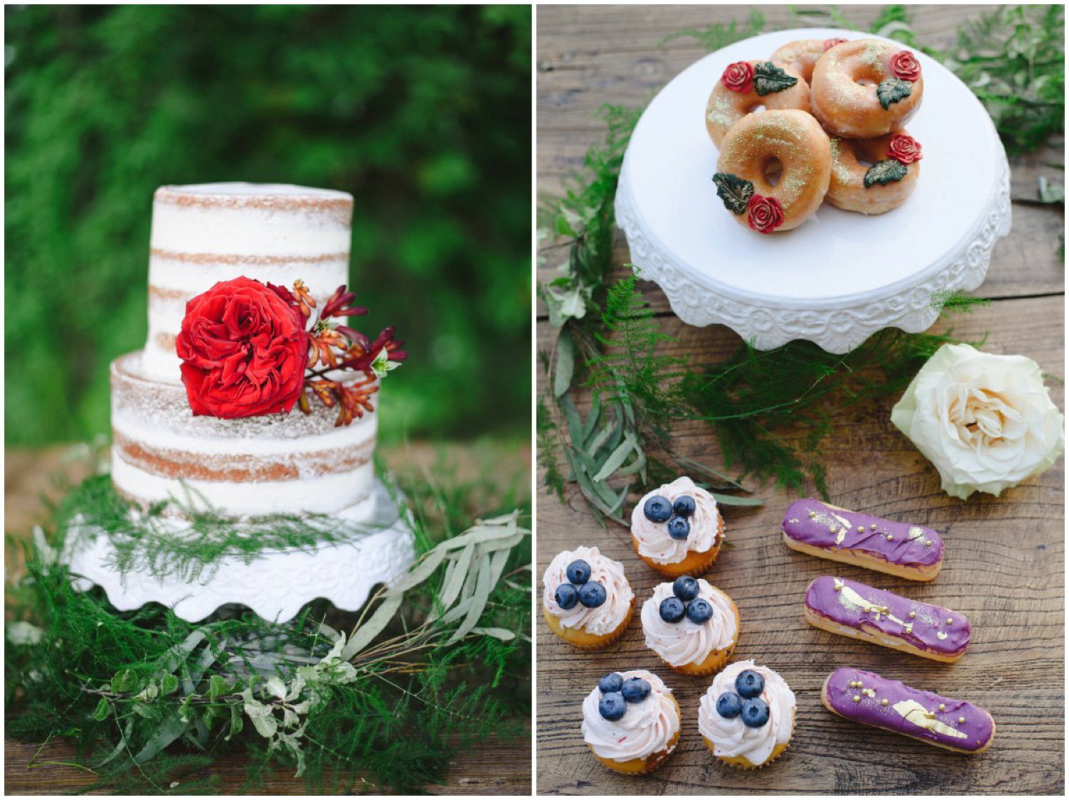 Wedding pastries on a harvest table Toronto wedding photographer
