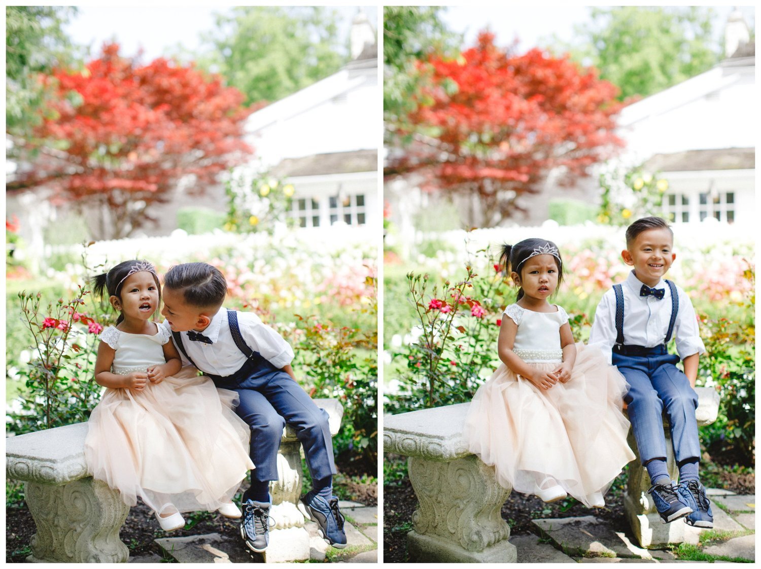 flower girl and ring bearer at Doctor's House Wedding