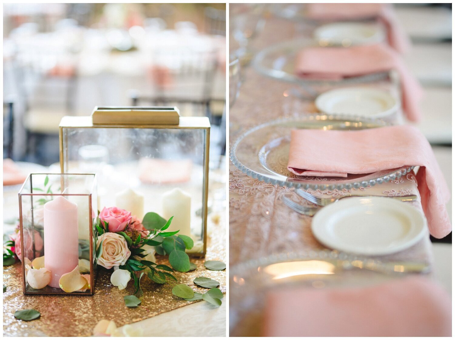 pink wedding decor at muslim wedding at Dundas Valley golf club 