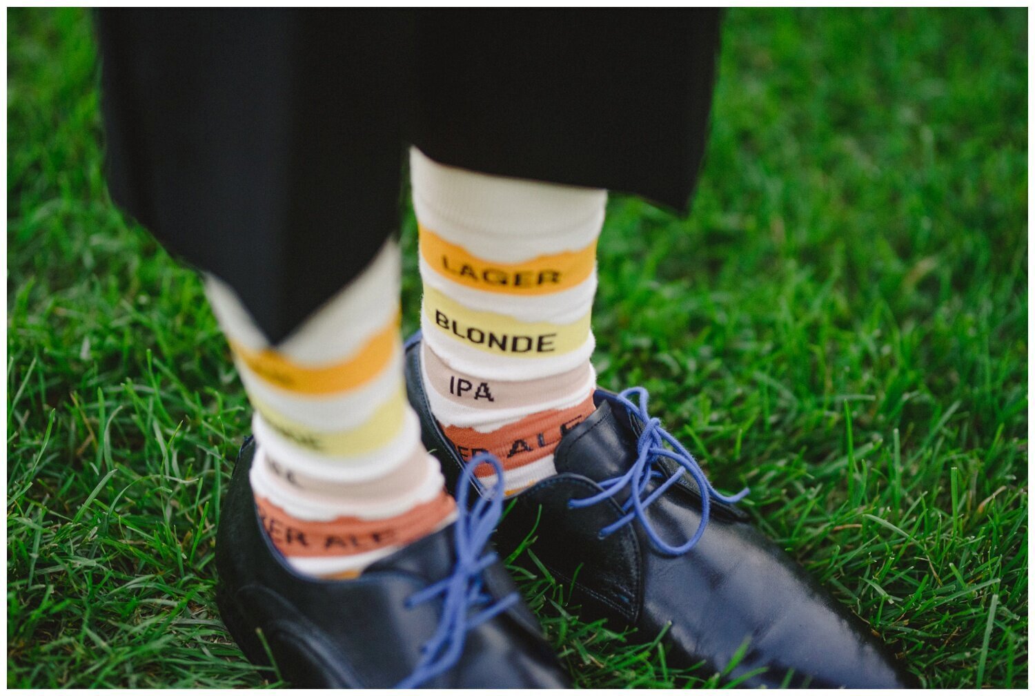 beer themed socks at muslim wedding at Dundas Valley golf club 
