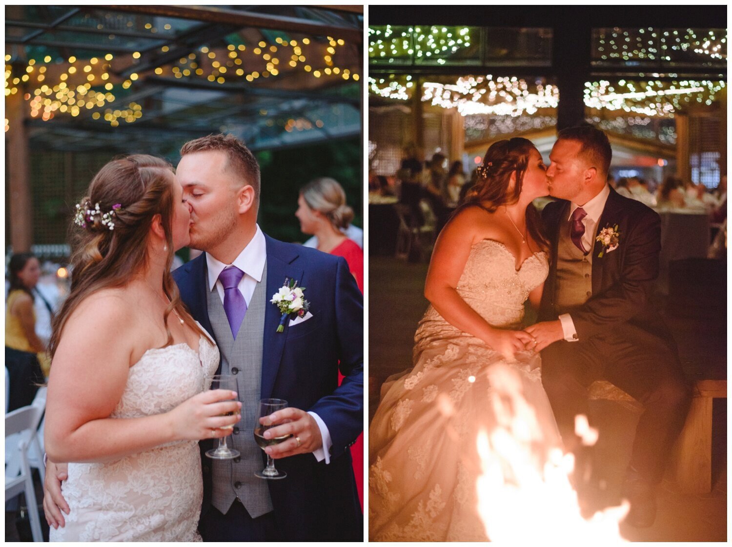 Bonfire at Kortright Centre Wedding 