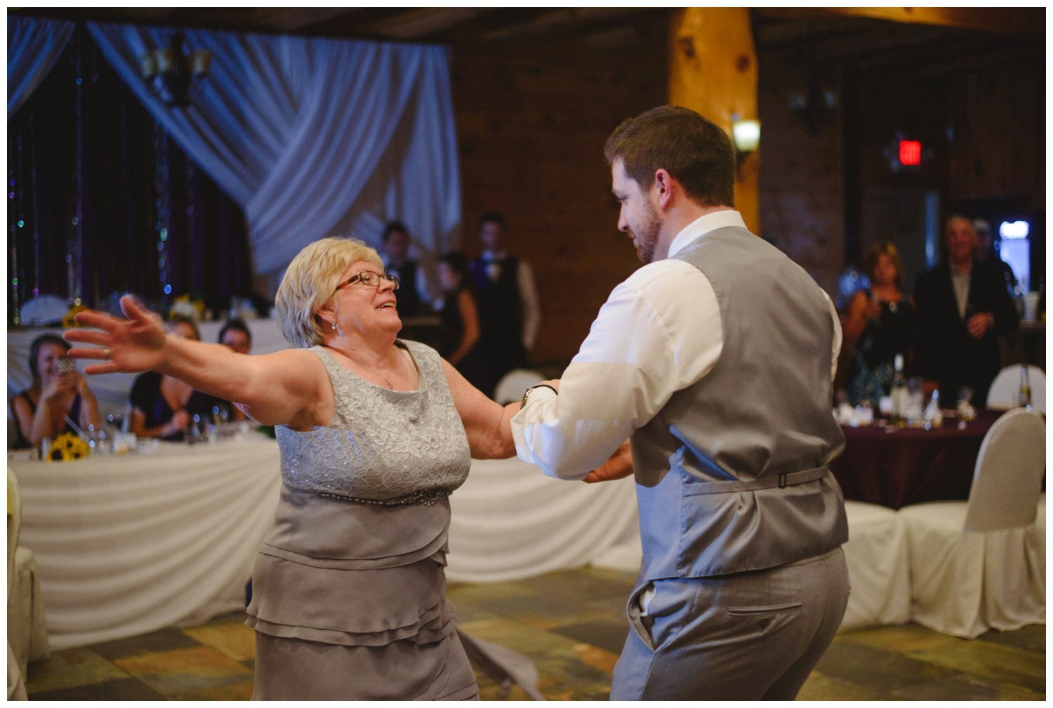 groom dancing with his mother at Holland Marsh Winery Wedding in Newmarket