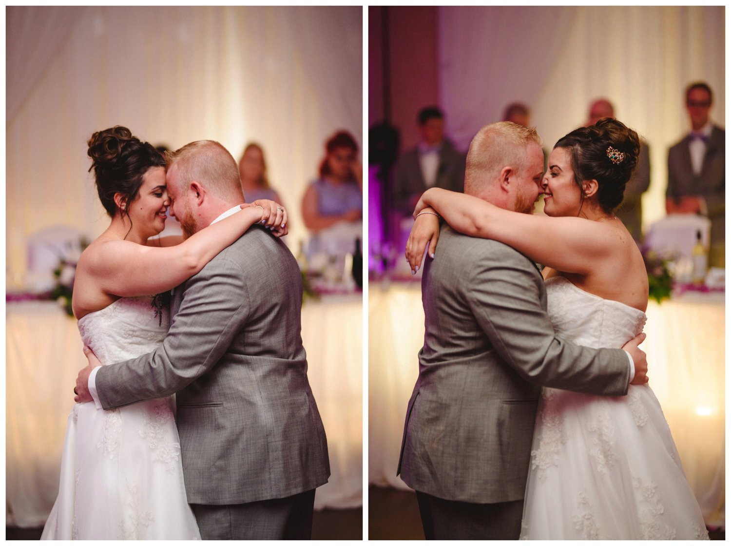 bride and groom dancing at Tosca Banquet Hall Wedding in Oshawa