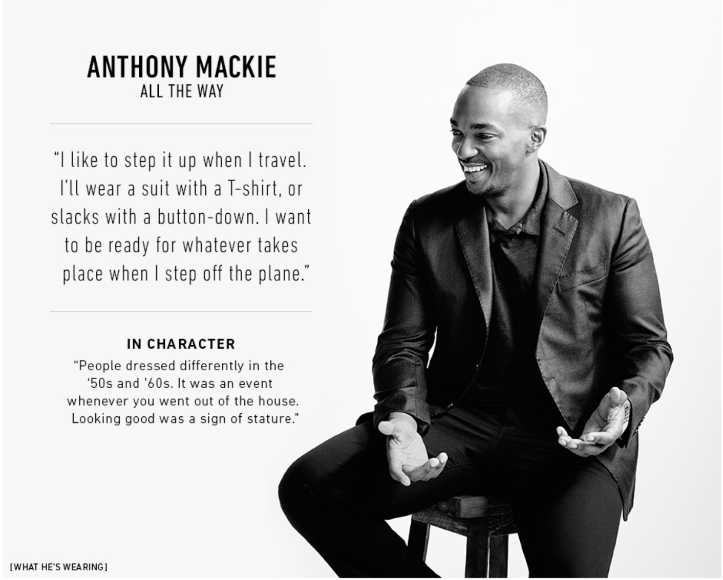 Anthony Mackie - East Dane x Variety Studio