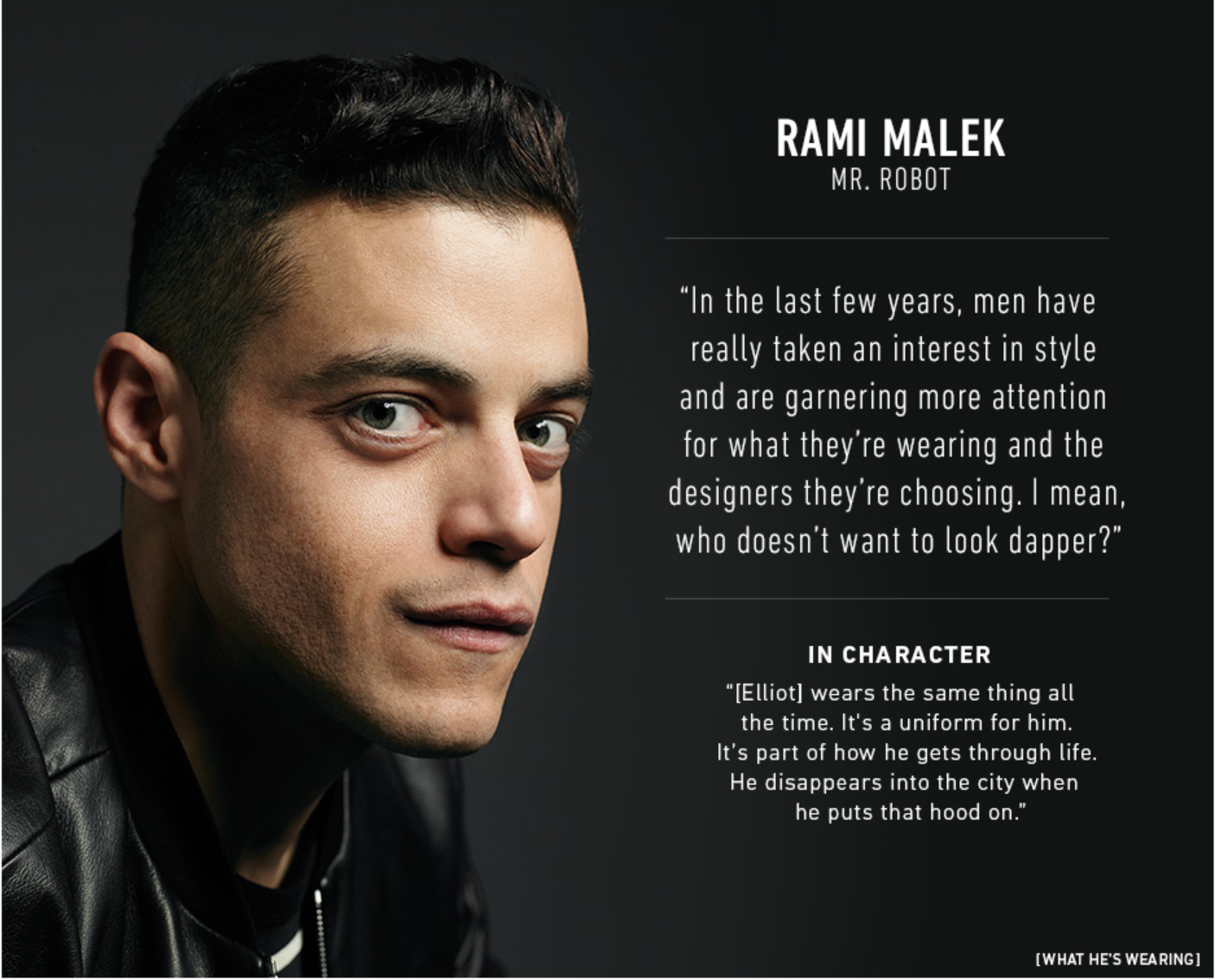 Rami Malek - East Dane x Variety Studio