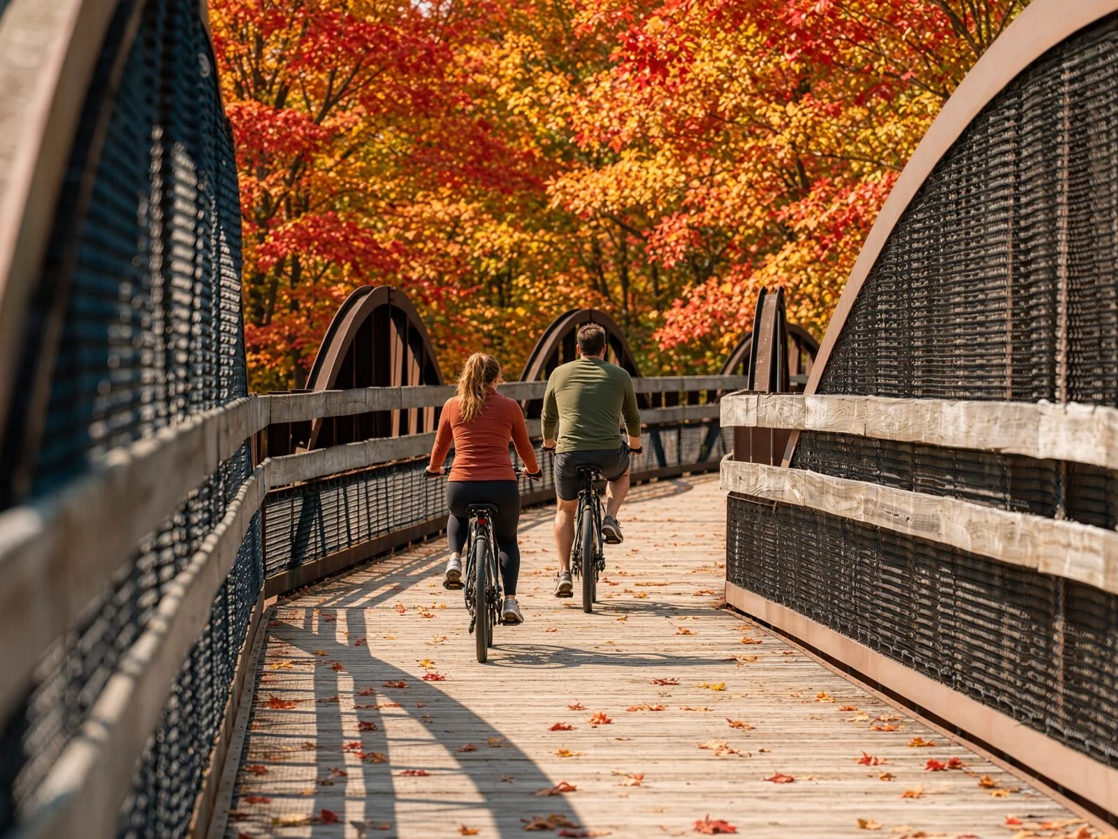 fall bike riding in ohiopyle