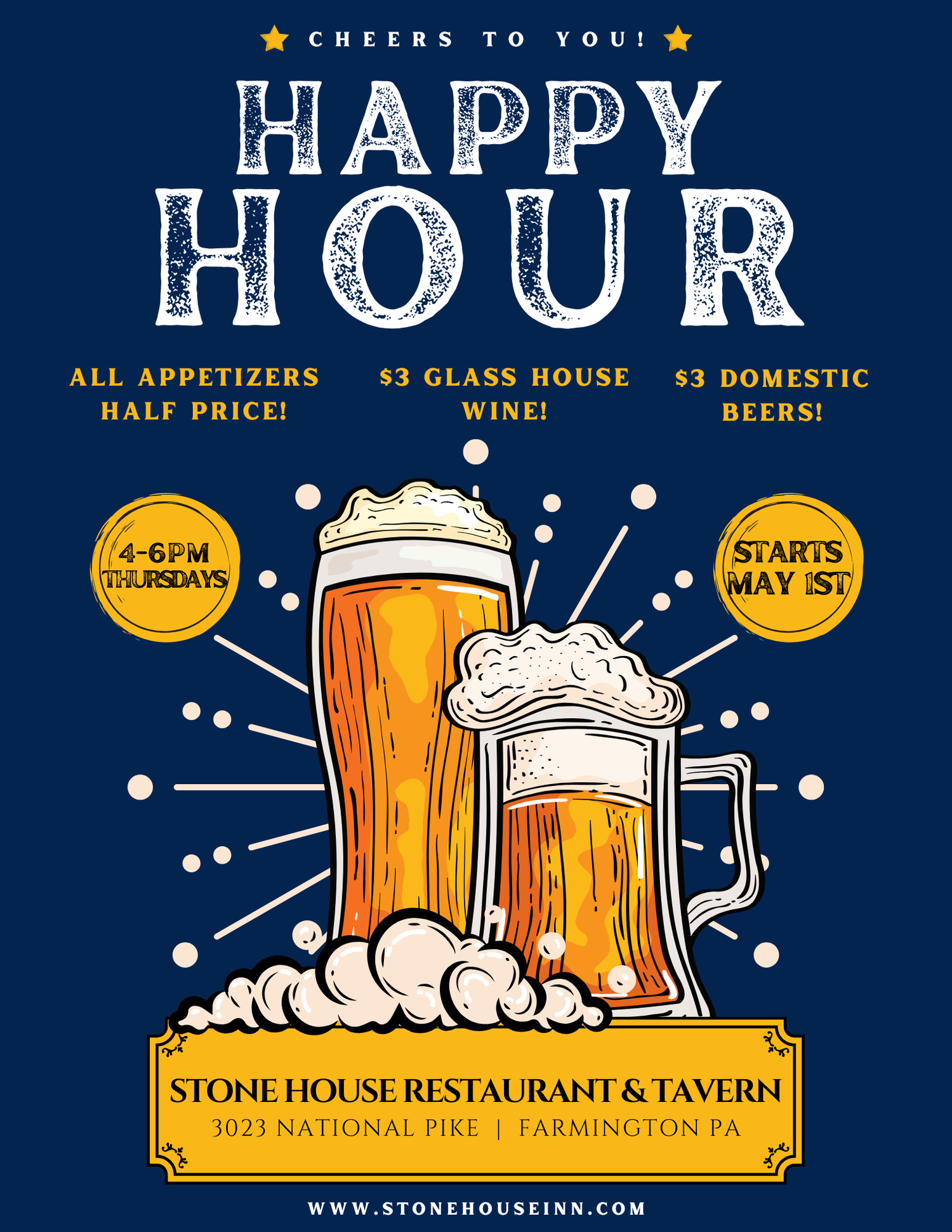 Stone House Happy Hour