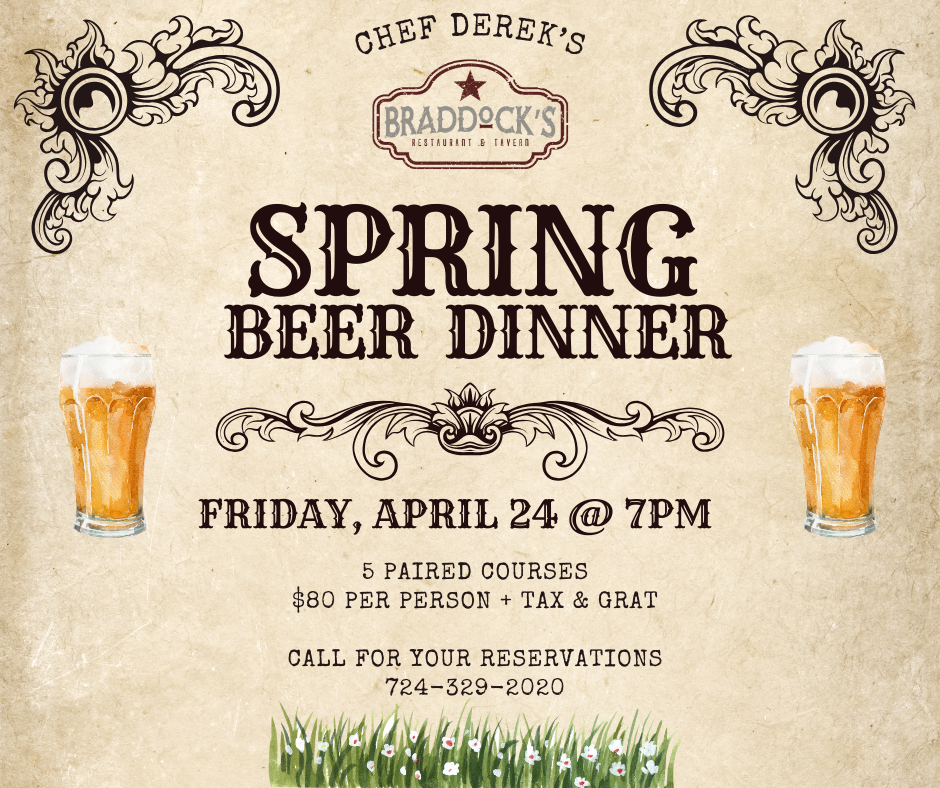 Braddock's Spring Beer Dinner