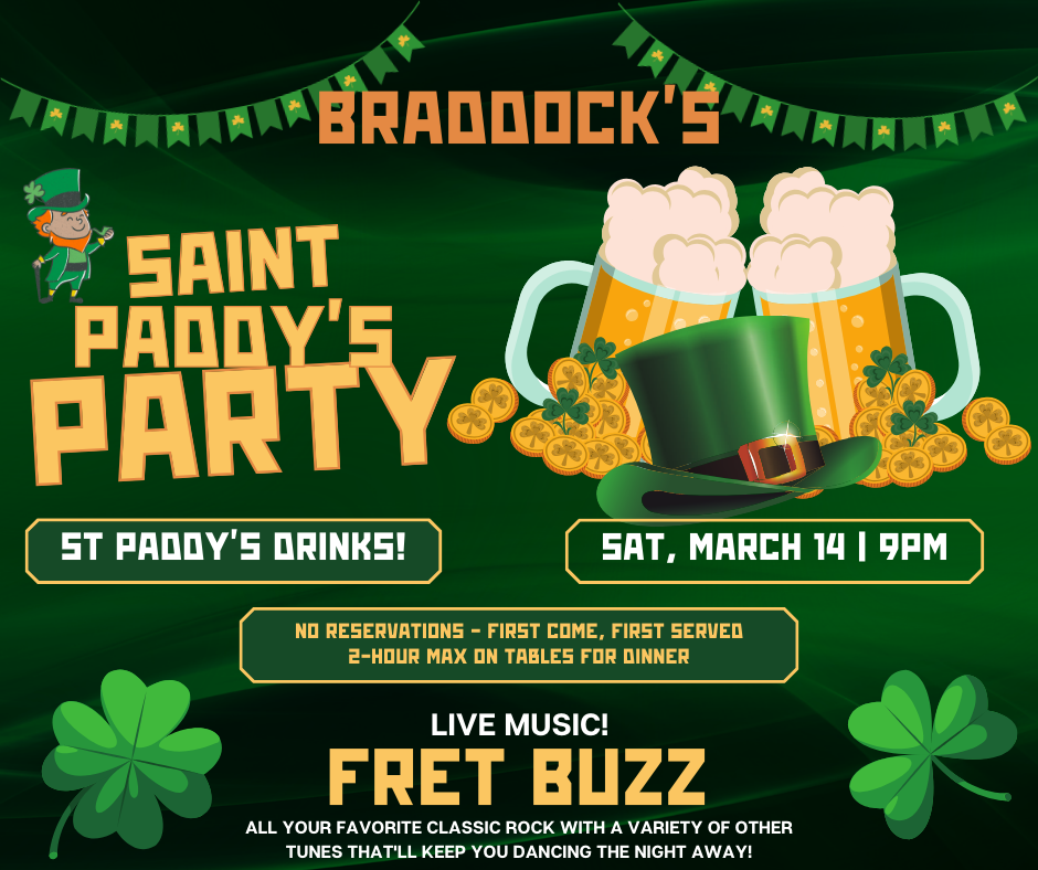 St Paddy's Party w Fret Buzz