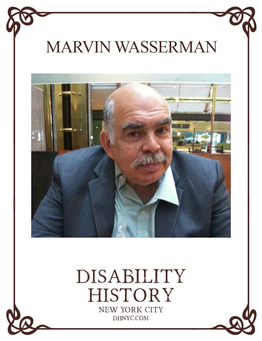In Image No. 1, Marvin Wasserman, 2012.  Photo by Rita Seiden.