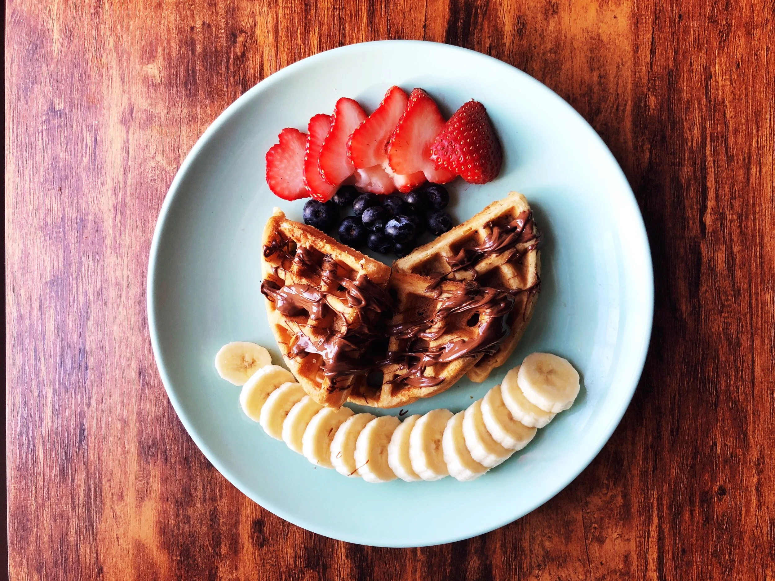 Fruit Waffle with Chocolate-Hazelnut Spread | Sleepy Hollow Refreshments at Walt Disney World