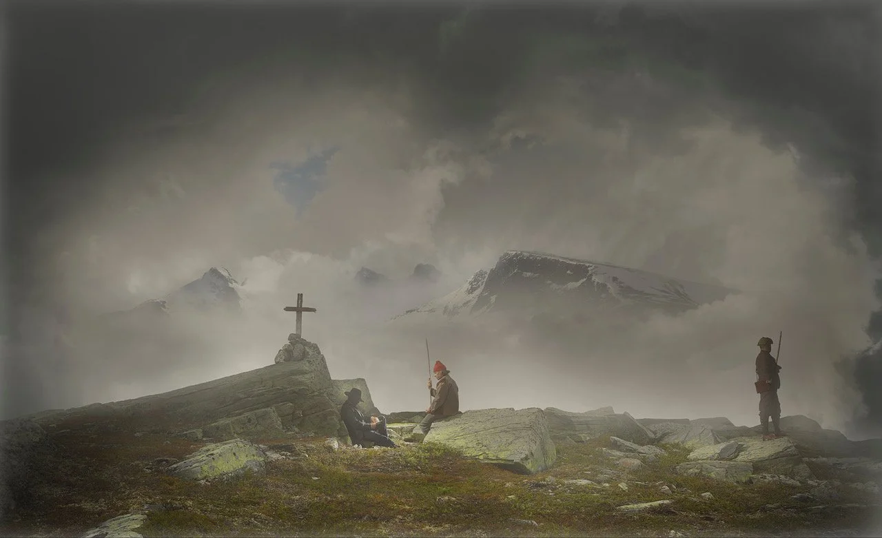 «Der under Fanaraaken sad jeg – under et skrøpeligt, rødmalet kors» – 1832
