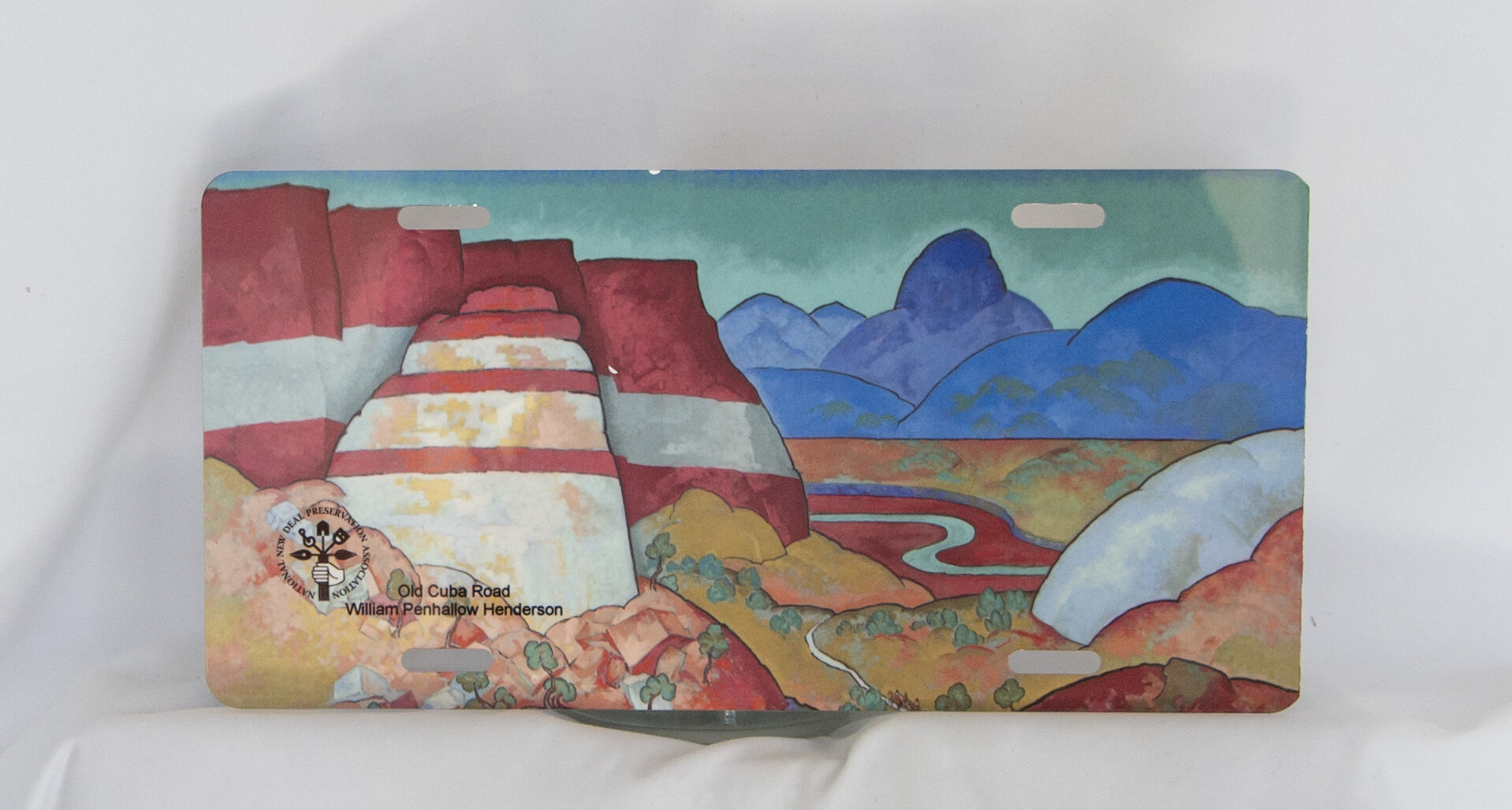 Collectors Item WPA Art License Plate "Espirito Santo Grant, Old Cuba Road" by William Penhallow Henderson