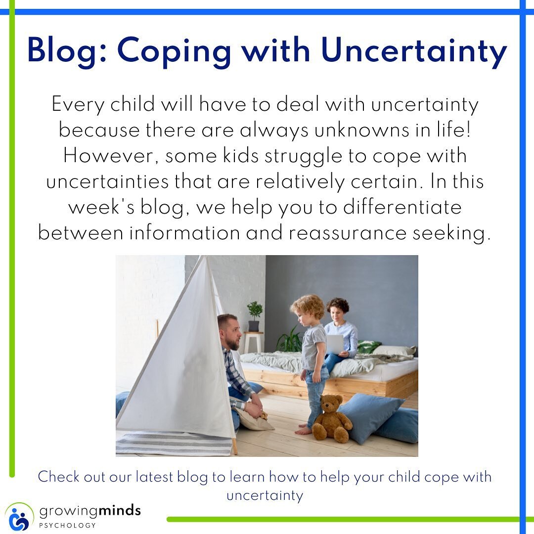 Uncertainty in life is inevitable, whether we like it or not! The problem is: we all like to have certainty because it makes us feel grounded and sure of ourselves.

Kids live in a world of uncertainty since there is so much they have to learn. Some 