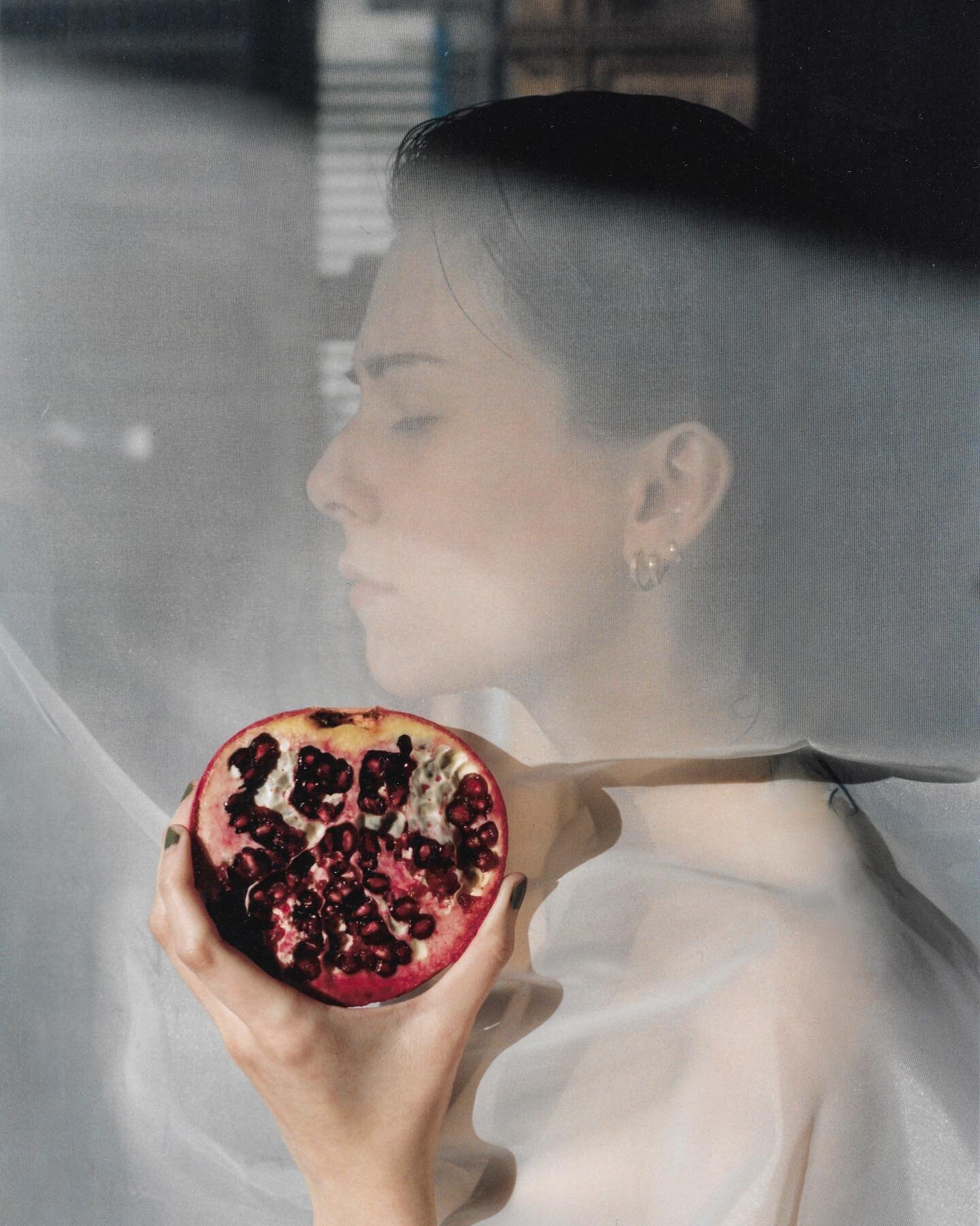 Mason and a Pomegranate from 2020! Still one of my favorite series, shot on film and printed at Columbia&rsquo;s color darkroom. Seriously missing that darkroom these days!