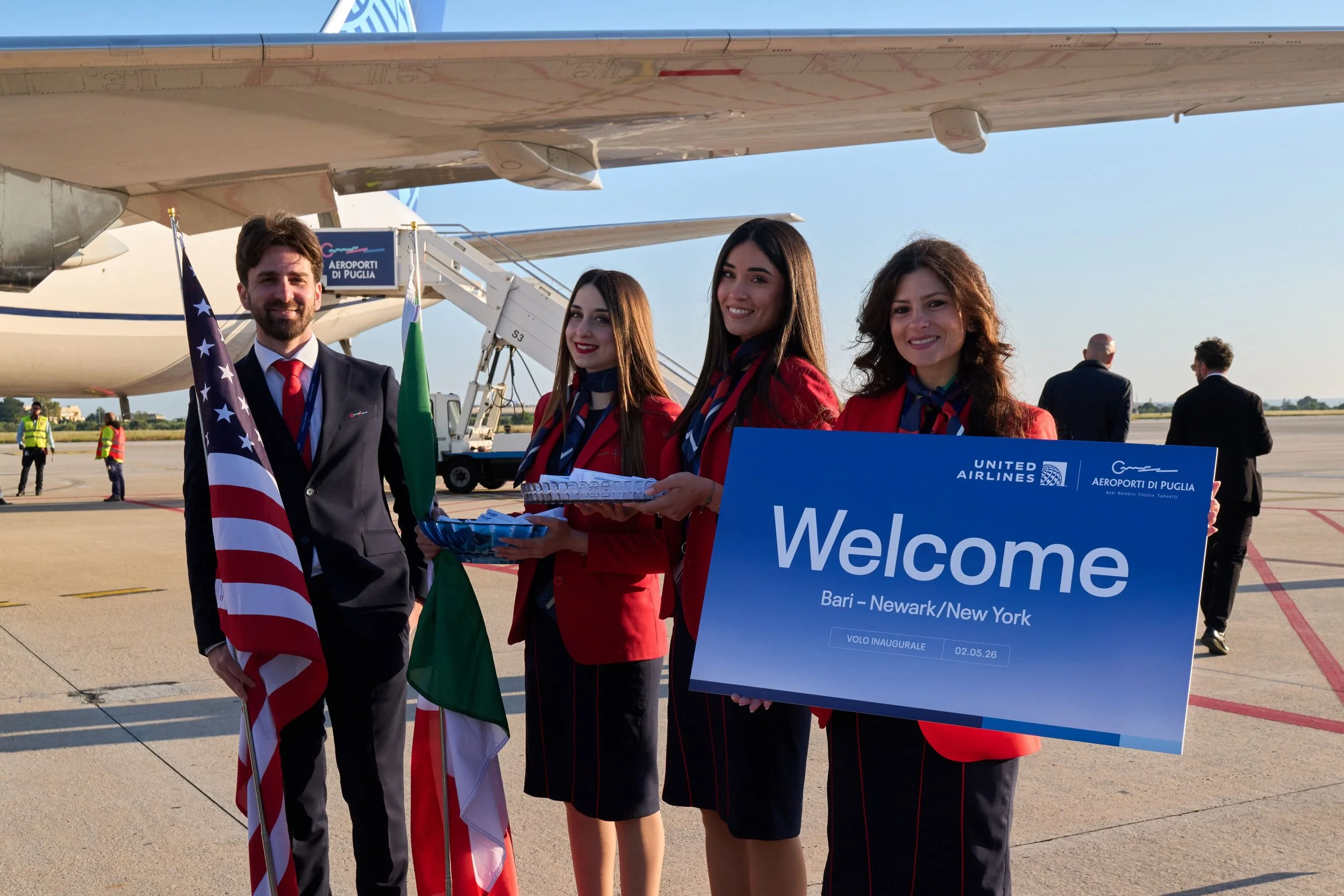 Volo inaugurale United Airlines (Newark-Bari) - 2 maggio 2026
Foto: Matteo Della Torre