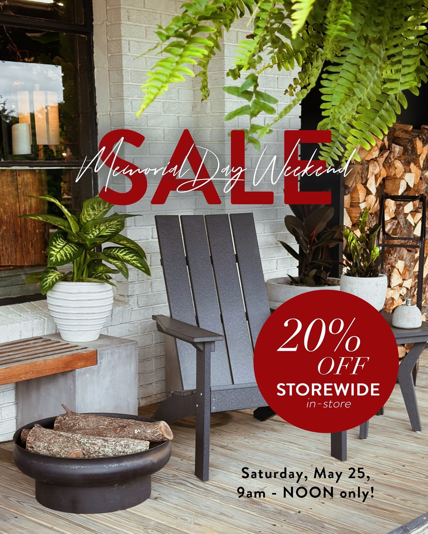 🇺🇸 Memorial Day Weekend SALE
✨ at bfearless. at HOME
[ Saturday, May 25, 9am-noon ONLY! ]

🎈20% OFF your purchase in-store!
*not combined with other offers

🎈Enjoy @collective.coffeeco in our courtyard!

🎈Please note our store hours for this day