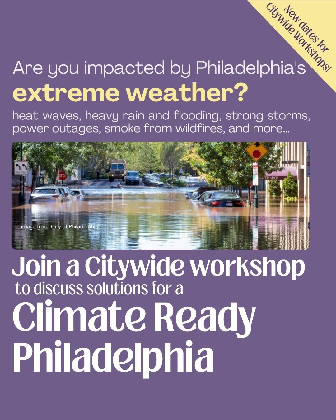 Open to anyone in Philadelphia!⁠
⁠
Citywide virtual workshops are happening: ⁠
Friday, May 8th 12:00-1:30pm ⁠
Tuesday, May 19th 12:00-1:30pm ⁠
⁠
Zoom Link: ⁠
https://tinyurl.com/HingeZoom⁠
⁠
Does heavy rain damage your home? Do you struggle to stay c