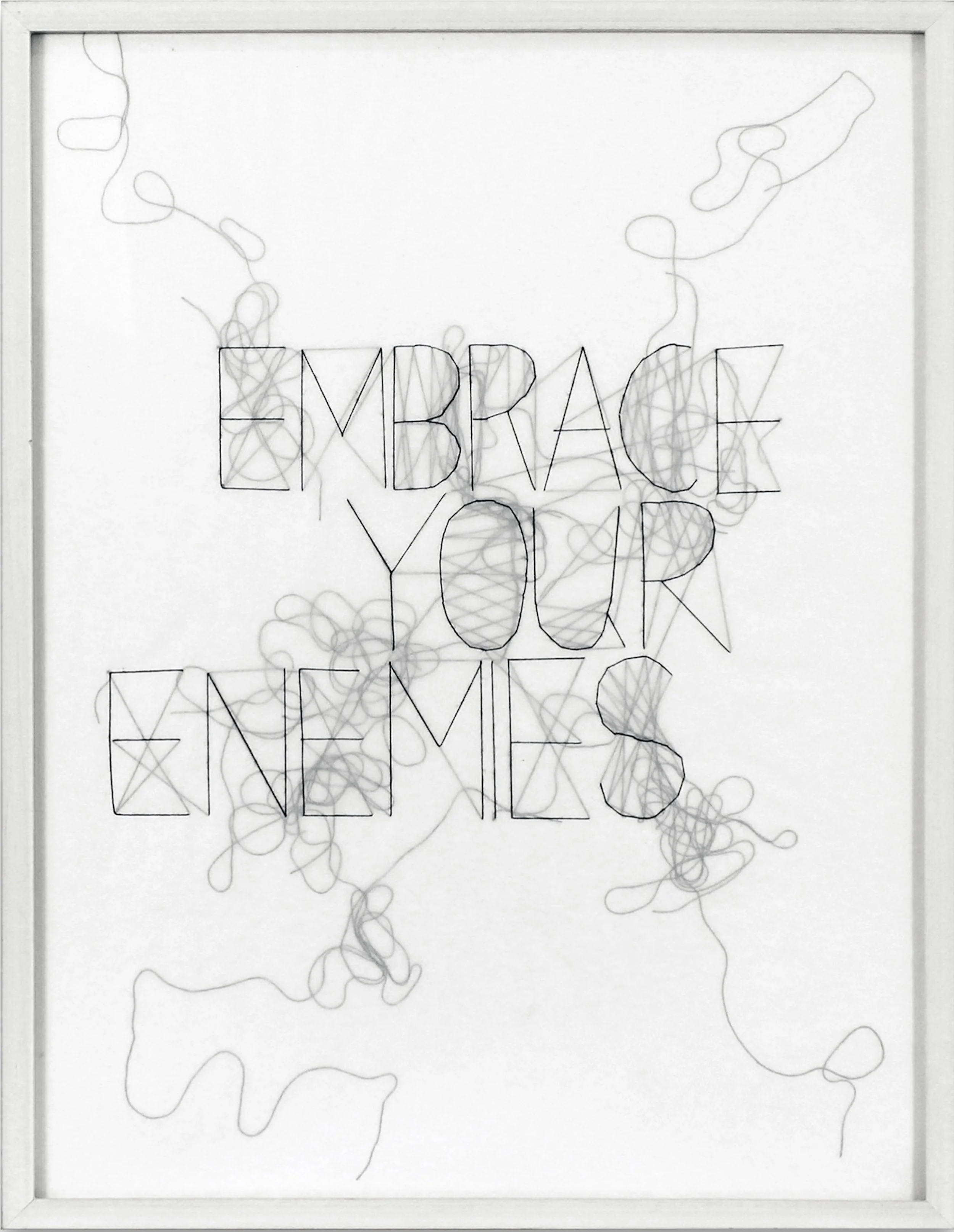 EMBRACE YOUR ENEMIES-1999-Thread &Vellum-27"X21"