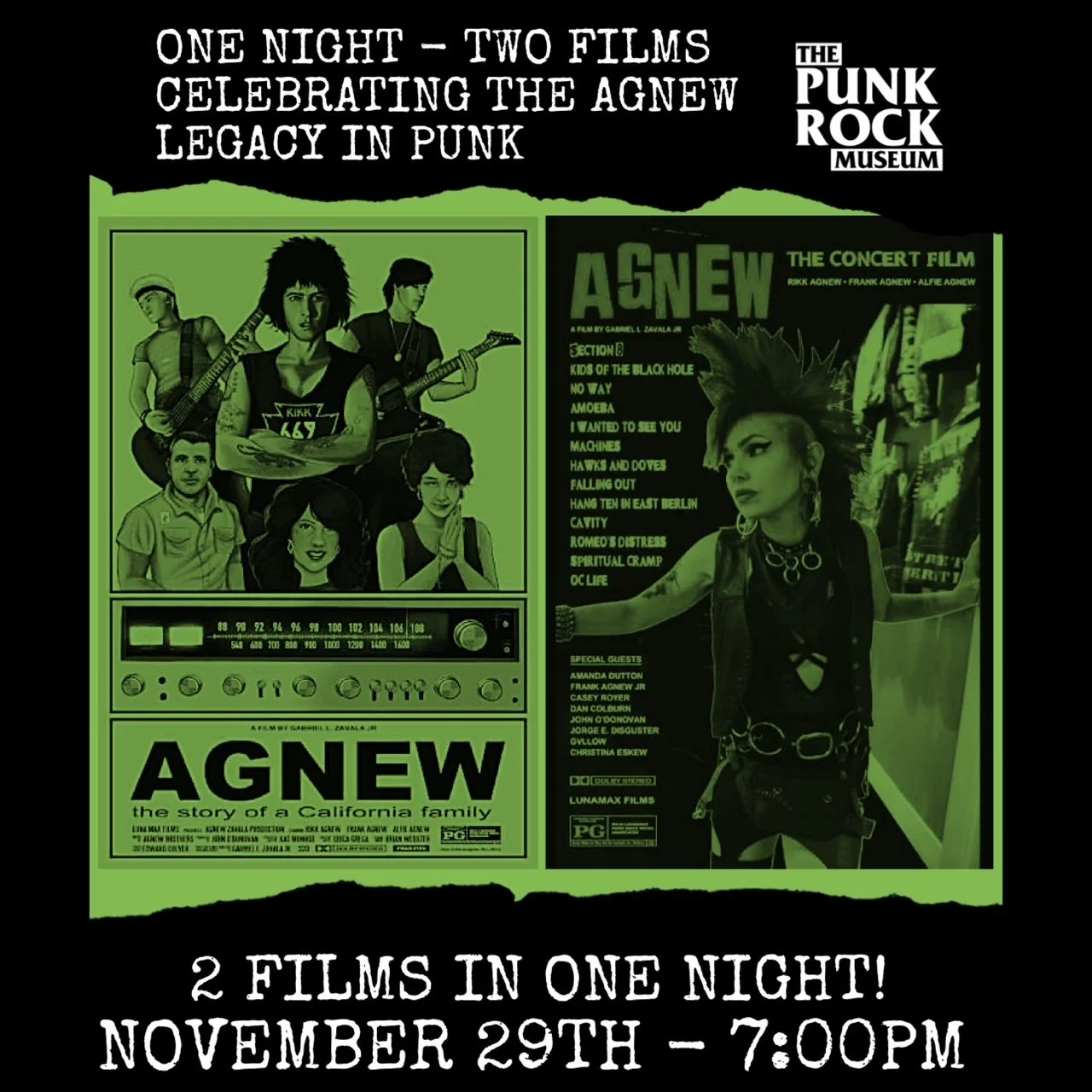 Agnew Family Takeover November 28th &amp; 29th