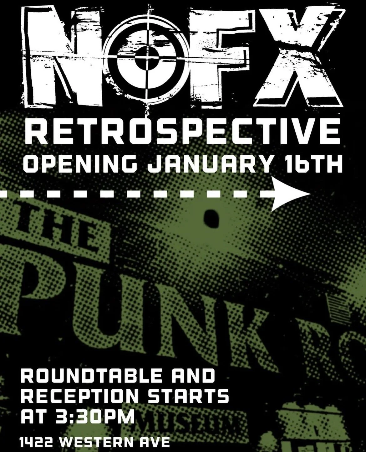 NOFX RETROSPECTIVE OPENING JAN 16TH FAT MIKE'S BIRTHDAY!