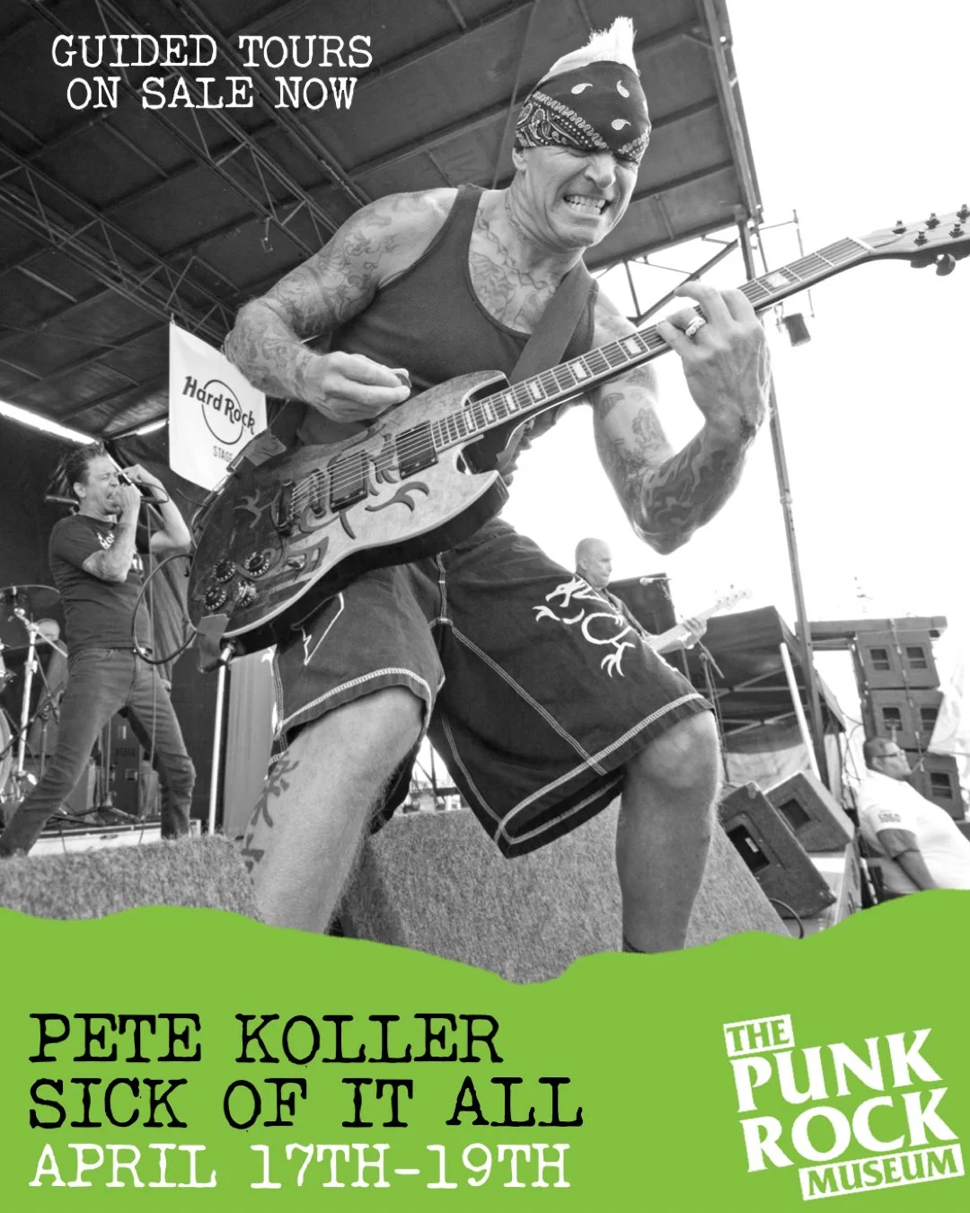 GUIDED TOURS W/ PETE KOLLER - SICK OF IT ALL APRIL 17TH - 19TH