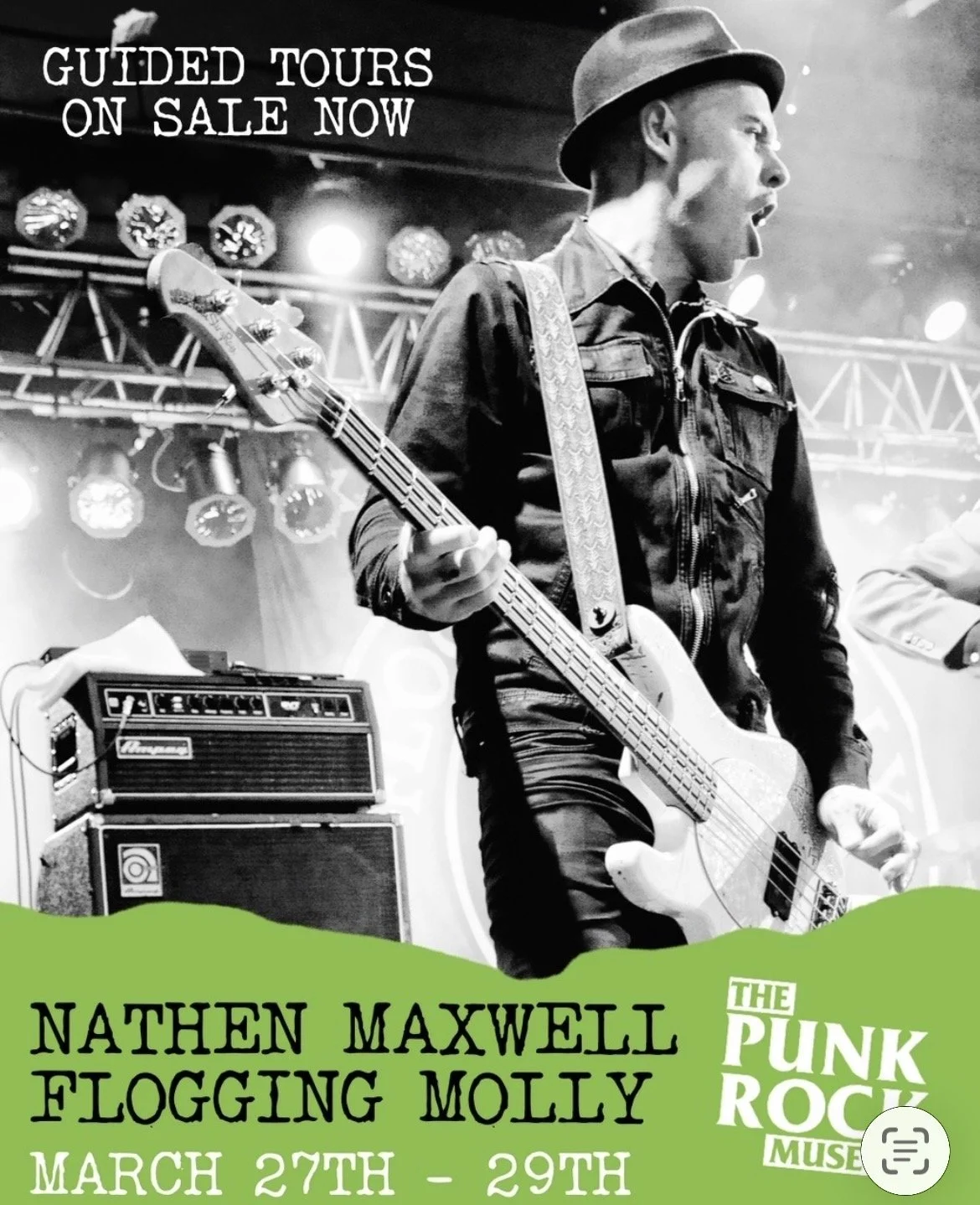 GUIDED TOURS W/ NATHEN MAXWELL - FLOGGING MOLLY MARCH 27TH - 29TH